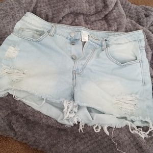 New denim shorts